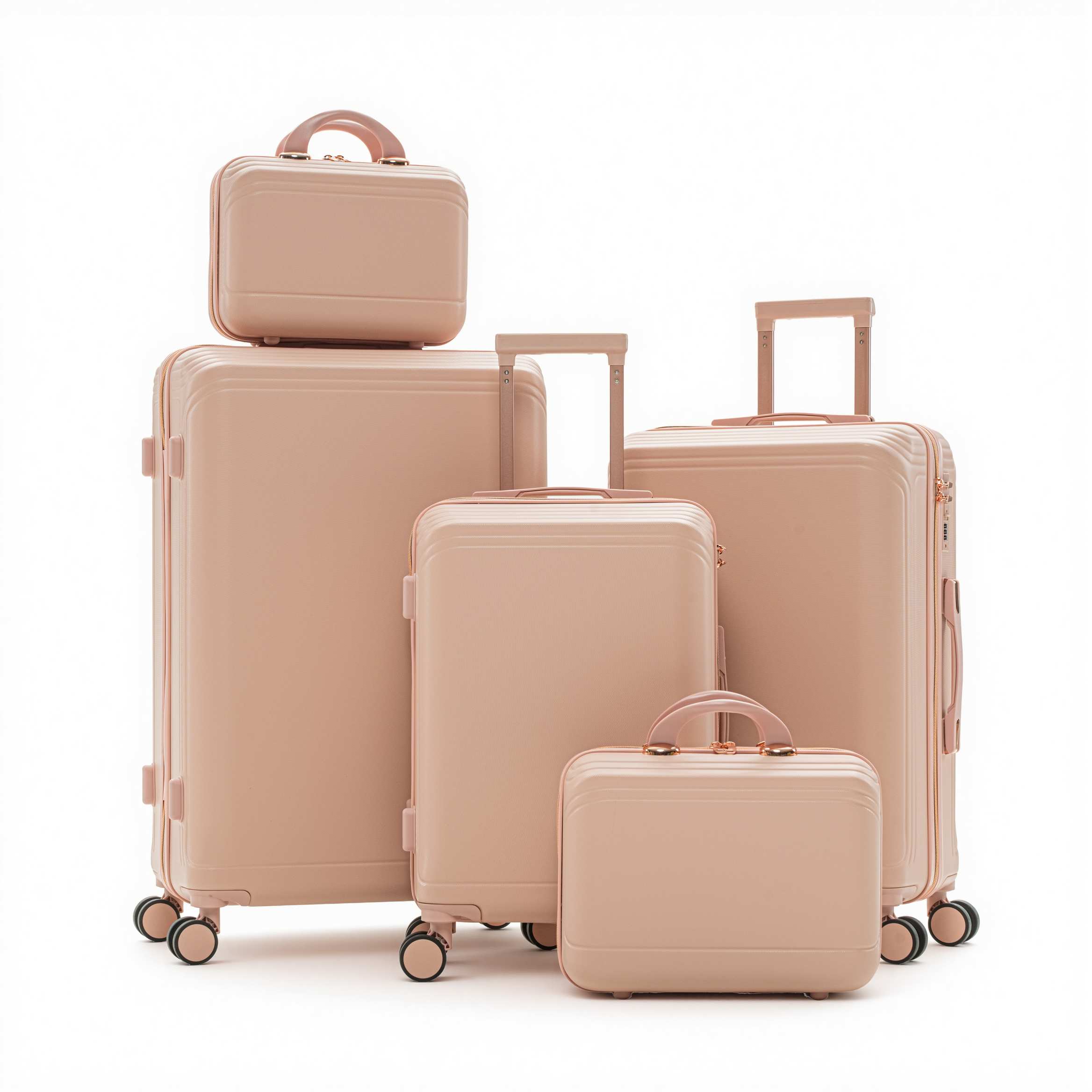 Minimalist ABS 5-Piece Hardshell Luggage Set
