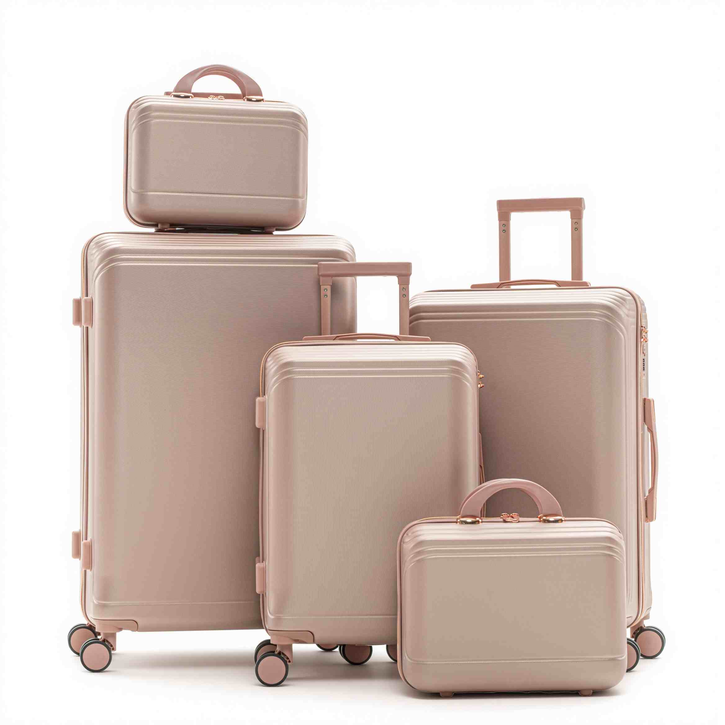 Minimalist ABS 5-Piece Hardshell Luggage Set