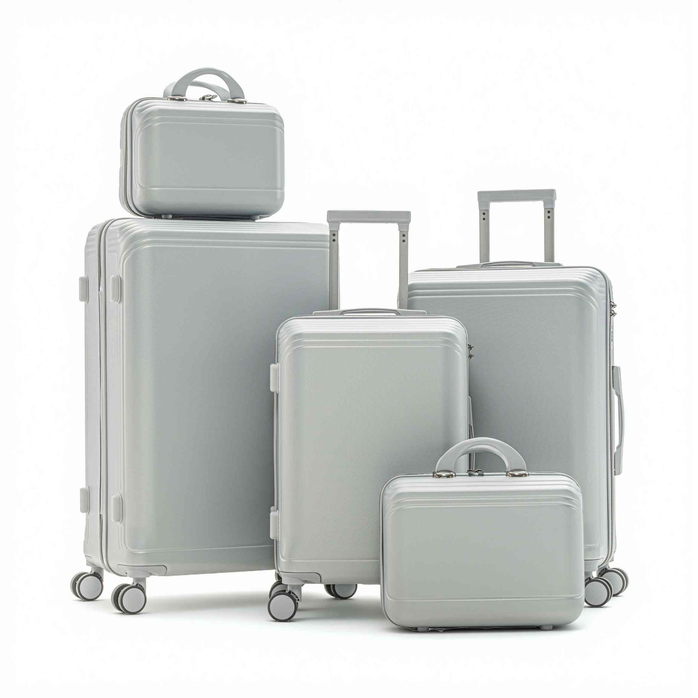 Minimalist ABS 5-Piece Hardshell Luggage Set