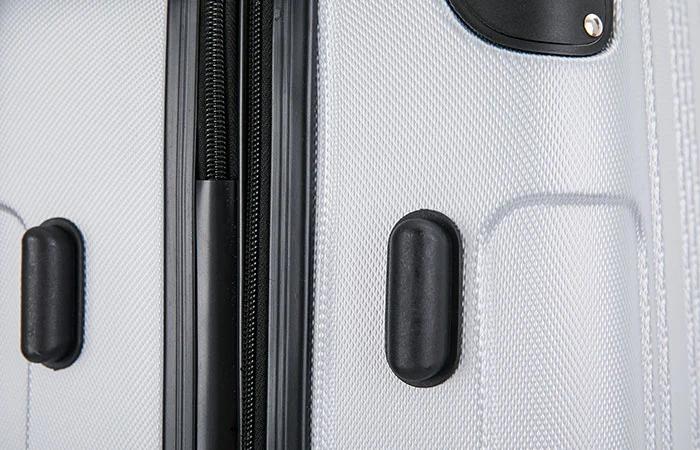 Segmented Striped Abs Luggage