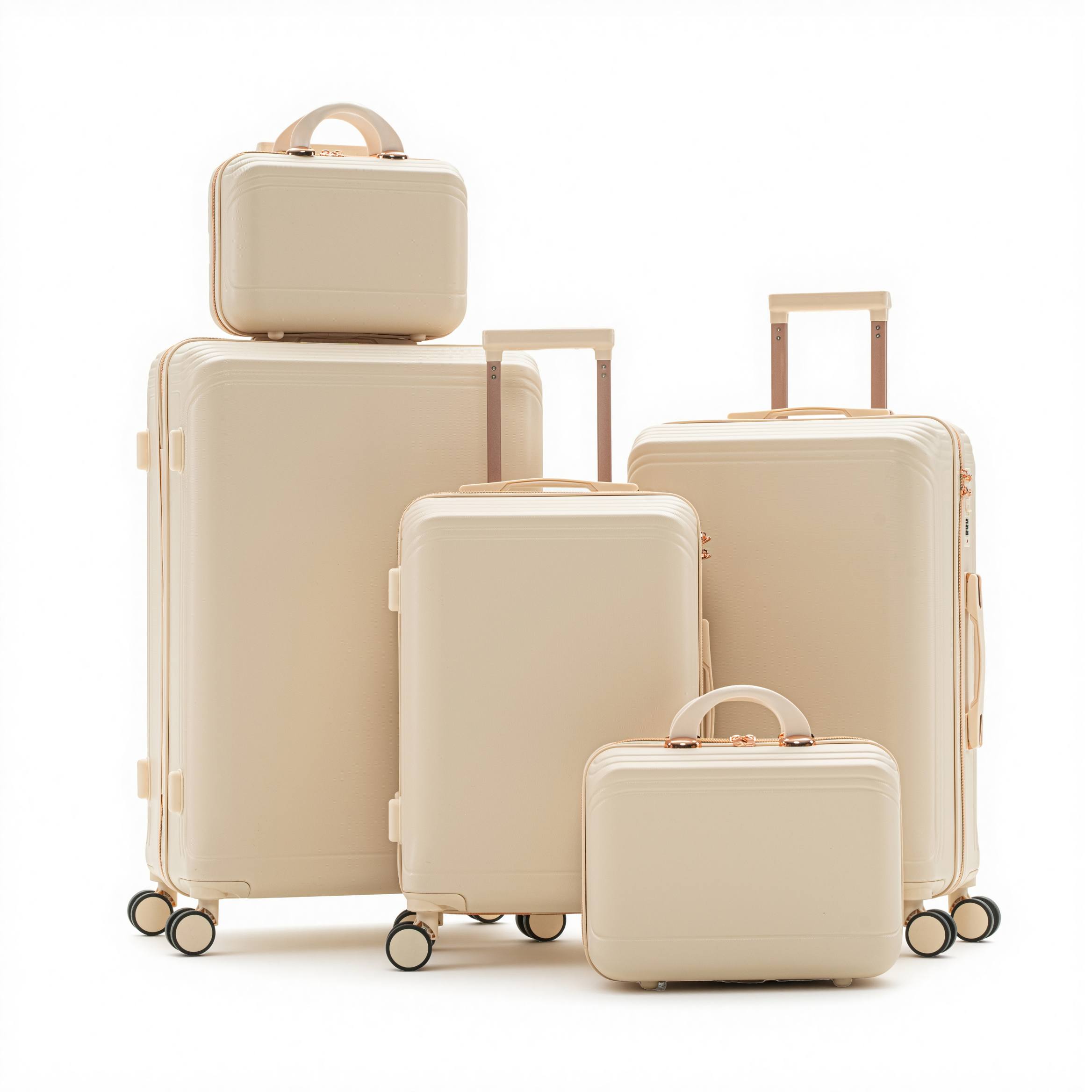Minimalist ABS 5-Piece Hardshell Luggage Set Minimalist ABS 5-Piece Hardshell Luggage Set
