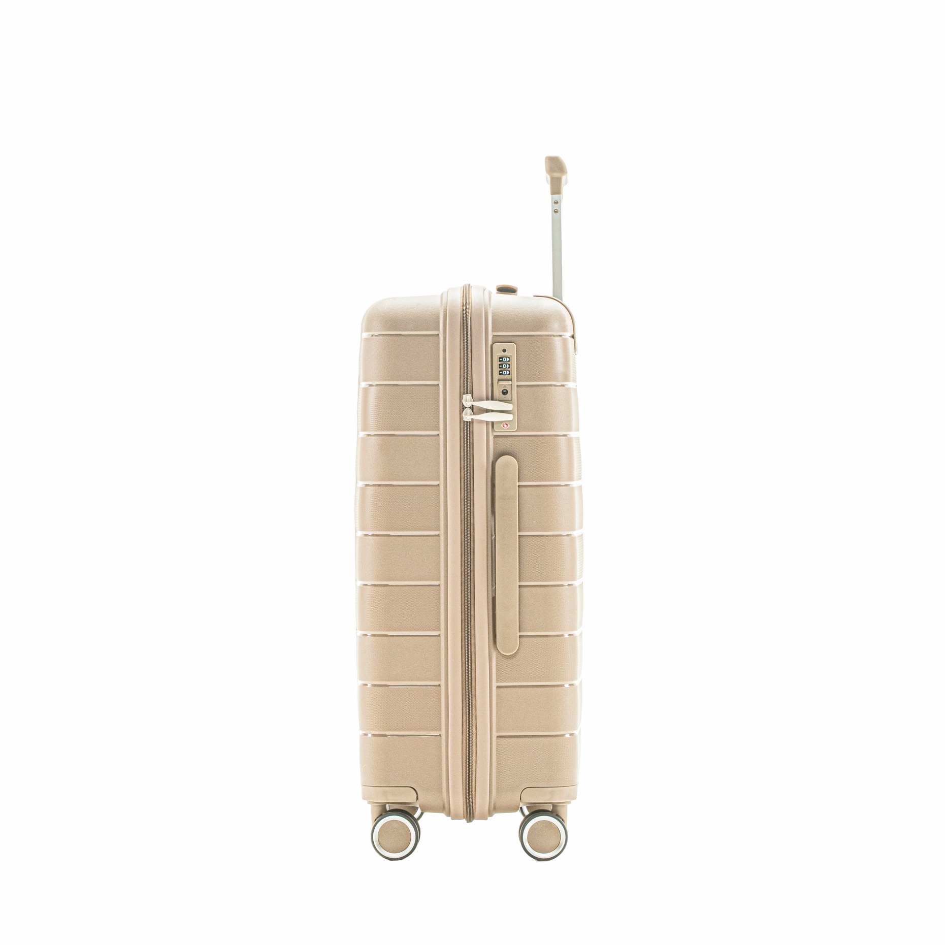 Durable PP Hard Shell Carry On Suitcase, Lightweight Travel Luggage