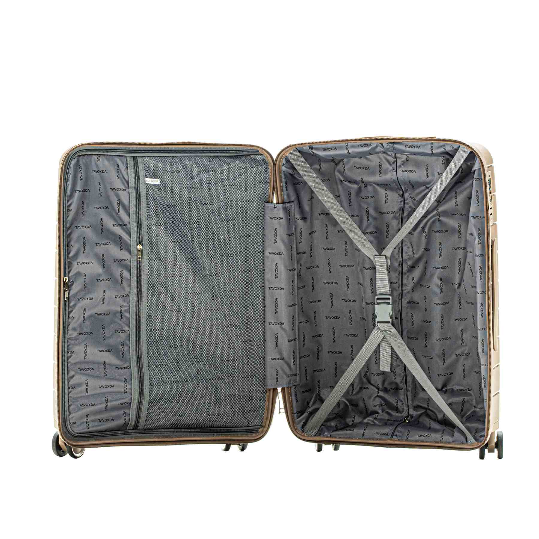 Durable PP Hard Shell Carry On Suitcase, Lightweight Travel Luggage